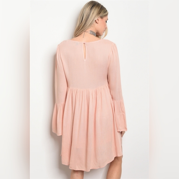 PEACH BABYDOLL DRESS Spring/Summer - Picture 2 of 2